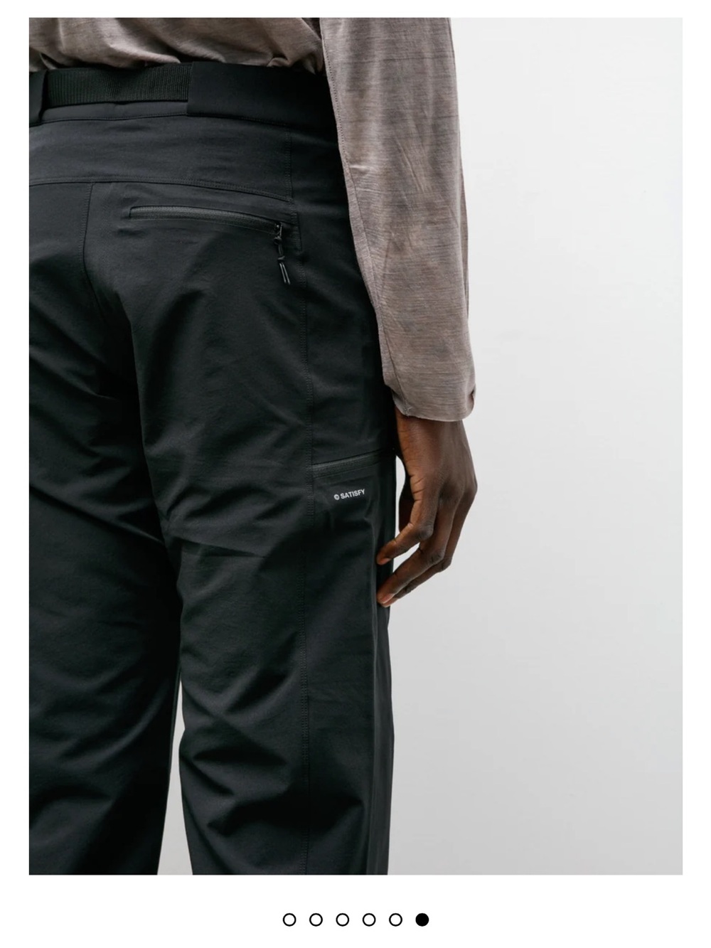 SATISFY PEACESHELL SOLOTEX PANTS BLACK SMALL MENS - Picture 12 of 15